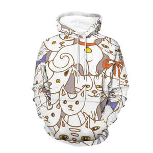 Sweat à capuche Anime à impression numérique 3D tendance pour hommes avec motif uni et cool Col à capuche confortable pour l'hiver Logo personnalisable - Product Image 1