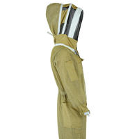 Costume d'apiculture ventilé respirant vêtements de travail de protection durables avec voile d'escrime à capuche pour les apiculteurs et la récolte du miel