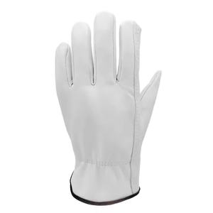 Guantes de trabajo de cuero de piel de cabra blanca de alta calidad 2025, uso diario de alta resistencia para Protección Laboral, lisos para la industria - Product Image 2