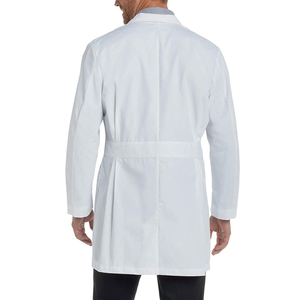 เสื้อโค้ทการทางการแพทย์ตัวยาวทำจากผ้าแคนวาสทำจากผ้าฝ้ายโพลีแบบมืออาชีพใส่ได้ทั้งชายและ2024 - Product Image 3