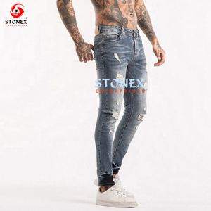 2023 OEM Pantalons skinny de haute qualité Pantalons en jean de marque pour hommes Pantalons en jean personnalisés pour hommes - Product Image 3