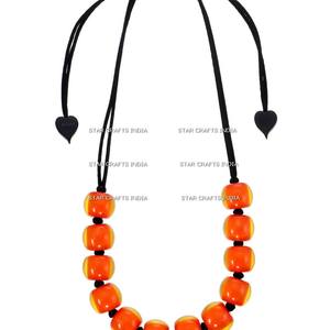 Recién llegados; venta en Producto popular Declaración de moda Collar de cuentas coloridas Conjunto de joyería Conjuntos de collar de cuentas de resina para mujeres - Product Image 6