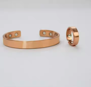 Classic Adjustable <b>Copper</b> Cuff <b>Bracelet</b> with Magnetic Therapy Features and Stylish Design <b>for</b> <b>Men</b> Suffering from Arthritis - Product Image 4