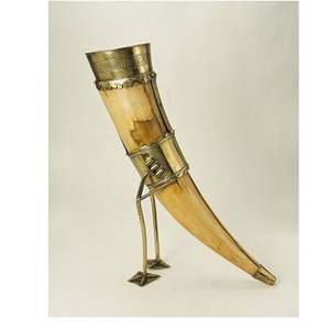 แก้วทรงแตรสำหรับดื่มน้ำแบบขัดเงาสไตล์ไวกิ้งสำหรับเป็นของขวัญขนาด500มล.-600มล. พิมพ์ซับลิเมชันเปล่าแบบทำมือ - Product Image 6