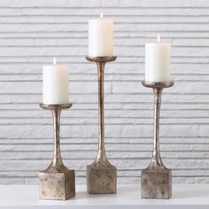 Support de bougie en laiton et aluminium fait main, édition limitée, finition haut de gamme, style porte-bougie, décoration d'intérieur haut de gamme - Product Image 5