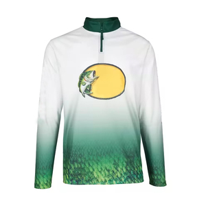 Sublimación Impresión Secado rápido Poliéster Rendimiento Multy color Pesca Jersey Venta a granel Cantidad 2024 - Product Image 2