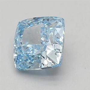 Diamante Suelto de Laboratorio, Corte Cojín, Azul Fantasía, 2.00 Quilates, Certificado IGI, VS1, Corte Excelente, Proveedor Mayorista - Product Image 2
