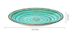 Platos de cerámica de alta calidad de diseño, platos decorativos únicos para pared de un fabricante indio de platos de cerámica, hechos a mano. - Product Image 4