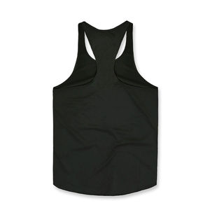 Débardeur de fitness col rond personnalisé pour hommes style hip hop couleur unie léger tricoté vêtements d'été grande taille vente en gros - Product Image 3