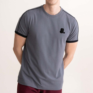 T-shirt personnalisé avec impression de logo, col rond, manches courtes, 100% coton, uni, pour homme - Product Image 1