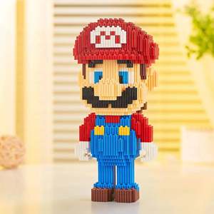 For Super Mario Luigi Nano <b>Block</b> Set ABS <b>Plastic</b> Construction Toy for Younger Players - Product Image 3