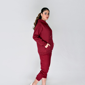 Conjunto Deportivo Informal de Invierno para Mujer, Cómodo, Sólido, con Tela Transpirable 100% Algodón para Correr, Hacer Ejercicio y Trotar - Product Image 5