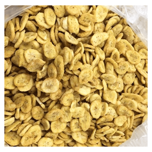 Dried Crispy Banana Banana chips from ripe bananas for crunchy snacking and dessert garnish Vietnam origin - Product Image 1