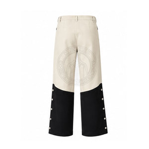 Pantalon de style Napoléonien vintage haut de gamme en toile écologique légère pour homme, avec caractéristiques frontales distinctives - Product Image 2