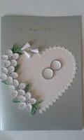 Tarjeta de Invitación de Boda Personalizada con Animales en 3D, Hecha a Mano, Ecológica, Reciclada, con Diseño de Quilling, Tamaños y Colores Personalizados, Papel Elegante