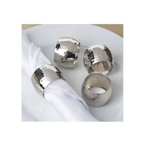 Anneau de serviette rond en métal pour cadeaux de mariage Décoration de maison écologique - Product Image 2