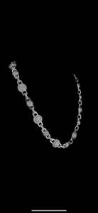 Elegante collar redondo de cadena de diamantes de moissanita de racimo para mujer, joyería de declaración de lujo helada para ocasiones especiales - Product Image 2