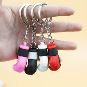 Gantungan Kunci Sarung Tinju Simulasi Kustom, <span class=keywords><strong>Mini</strong></span> Pendant Karet Lunak PVC untuk Promosi Acara - Product Image 2