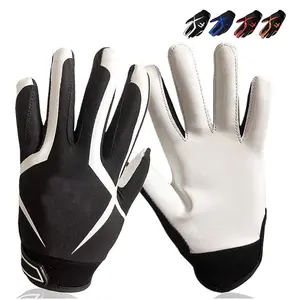 Guantes receptores anchos de fútbol americano de gran calidad Guantes de Fielding con logotipo personalizado para clima frío Guantes de fútbol precio barato - Product Image 1