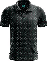 Camiseta Polo de Manga Corta con Estampado Animal, Teñida con Fibra de Bambú, Calidad de Exportación, 9805 - Product Image 4