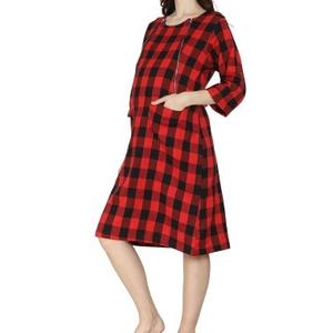 Robe de maternité décontractée sur mesure grande taille 2026 pour femmes enceintes – Robe longue respirante – Vente en gros de robes de maternité - Product Image 3