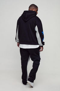 400 GSM ชุดวอร์มผ้าฝ้าย100% พิมพ์ลายพัฟพร้อมซิปมีฮู้ดไซส์ใหญ่พิเศษสำหรับฤดูหนาว - Product Image 2