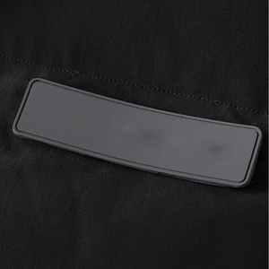 Veste bouffante de couleur unie à la mode pour hommes avec fermeture à glissière à capuche décontractée à manches longues coupe-vent pour Streetwear pour l'extérieur - Product Image 5