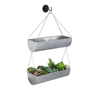 hot sale <b>Garden</b> Winds oval Planter Galvanized Metal Planters & Cast Iron Tubs best selling modern galvanized planters - Product Image 4