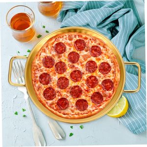 Plato de metal de plato ideal para servir desayuno almuerzo o cena duradero fácil de limpiar y resistente al óxido - Product Image 4