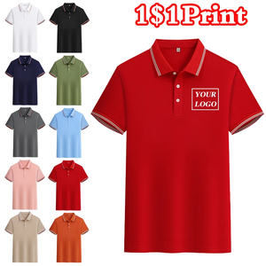 100% algodón para hombres para camisetas de polo diseño personalizado antiarrugas transpirable Jersey manga corta excelente para el trabajo - Product Image 2