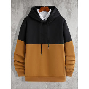 Street Wear Dual Tone 100% Soft Cotton Hoodie For Men Top Quality Custom <b>Design</b> Pullover Cotton Fleece Men's Hoodies - Product Image 5