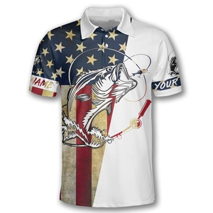 Polo de pêche à manches courtes imprimé sur mesure avec sublimation protection UV coupe confortable fournisseur en gros direct d'usine - Product Image 4