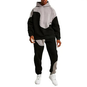 Nouvel ensemble de survêtement unisexe en coton personnalisé avec logo, style tendance, respirant, séchage rapide, écologique, rayé, jogging, 2026 - Product Image 5