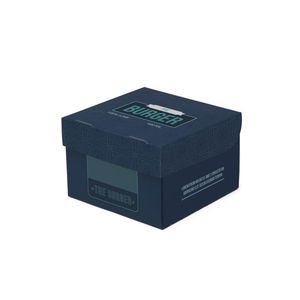 Rigid <b>Gift</b> <b>Box</b> with Opening Bottom 14x14x9 Cm White Recycled Materials Embossed Customization - Product Image 2