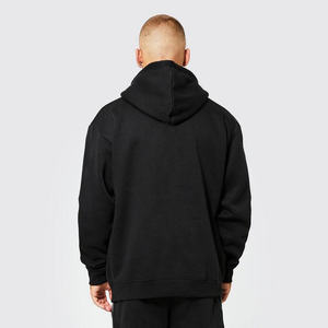 Conjunto de chándal deportivo ajustado de algodón pesado para hombre, diseño OEM, logotipo bordado personalizado de dos piezas, forro polar de invierno transpirable - Product Image 2