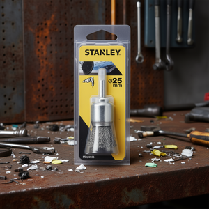 แปรงลวดลูกฟูก Stanley พร้อมด้ามจับ สำหรับทำความสะอาดได้หลากหลาย - Product Image 3