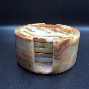 Natural Stone <b>Marble</b> <b>Coasters</b> with Absorbent Felt Backing - Factory Price - Product Image 4