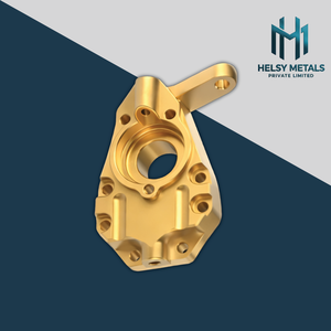 Boîtier d'engrenage en laiton fraisé VMC professionnel, support de levier haute résistance avec alésages d'alignement de précision pour usage industriel - Product Image 4