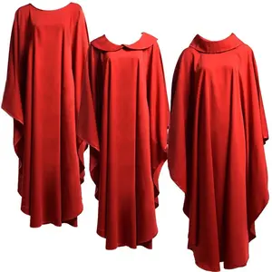 Robes d'église de haute qualité 100% polyester, modernes, grandes tailles, durables, respirantes, design confortable, vente en gros de vêtements d'église - Product Image 3