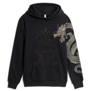 Sweat-shirts en coton décontractés populaires de style chinois avec broderie de dragon, nouvelle arrivée de la mode d'hiver - Product Image 1
