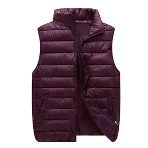 Chaleco acolchado para hombre, chaqueta acolchada cálida de invierno para hombre, abrigo sin mangas con cuello levantado y bolsillos, prendas de vestir informales, chaleco - Product Image 3