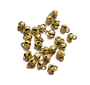 Campanas de trineo de latón indio, cascabeles, decoración de puerta de casa, carillones artesanales de Navidad, campanas para mascotas, accesorios musicales, lote de 10 Uds. - Product Image 1