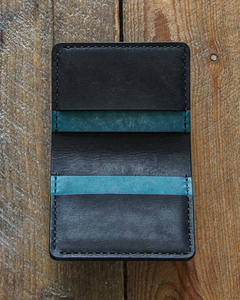 Tarjetero de identificación de cuero genuino al por mayor tarjetero de crédito minitarjetero de cuero para negocios al por mayor de 2017 - Product Image 4