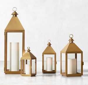 โคมไฟทองเหลืองการออกแบบที่หรูหราการใช้งานกลางแจ้งงานแต่งงานบ้านตกแต่งโรงแรมร้านอาหารสำนักงานที่มีคุณภาพสูงจำนวนมากขายส่ง - Product Image 2