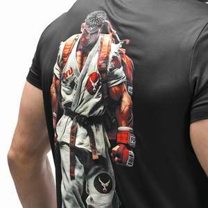Camiseta Deportiva Extra Grande con Estampado Gráfico de Ryu - Product Image 6