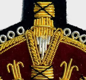 Écusson brodé à la main en fil d'or de luxe personnalisé, à coudre sur tissu en feutre, pour blazer, blason de club de golf, uniforme de club nautique, costume - Product Image 2