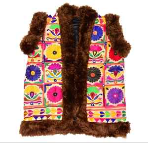 Banjara-Chaqueta corta Bohemia para fiesta, chaqueta con piel sintética - Product Image 5