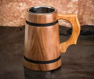 Hot Selling Custom Brown Modern Eco-Friendly Wood <b>Mug</b> Wheat Straw Material for Home and Restaurant Use Wedding Occasions - Product Image 4