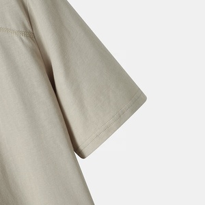 100% ropa de verano de algodón en blanco ropa de calle de alta calidad transpirable Casual manga corta Camisetas De Hombre - Product Image 5