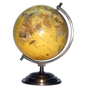 Hot Selling Gold Colored Luxury World Globe Metal Sculpture High Quality Aluminium Iron Decorative Hollow Rotation Christmas - Product Image 2